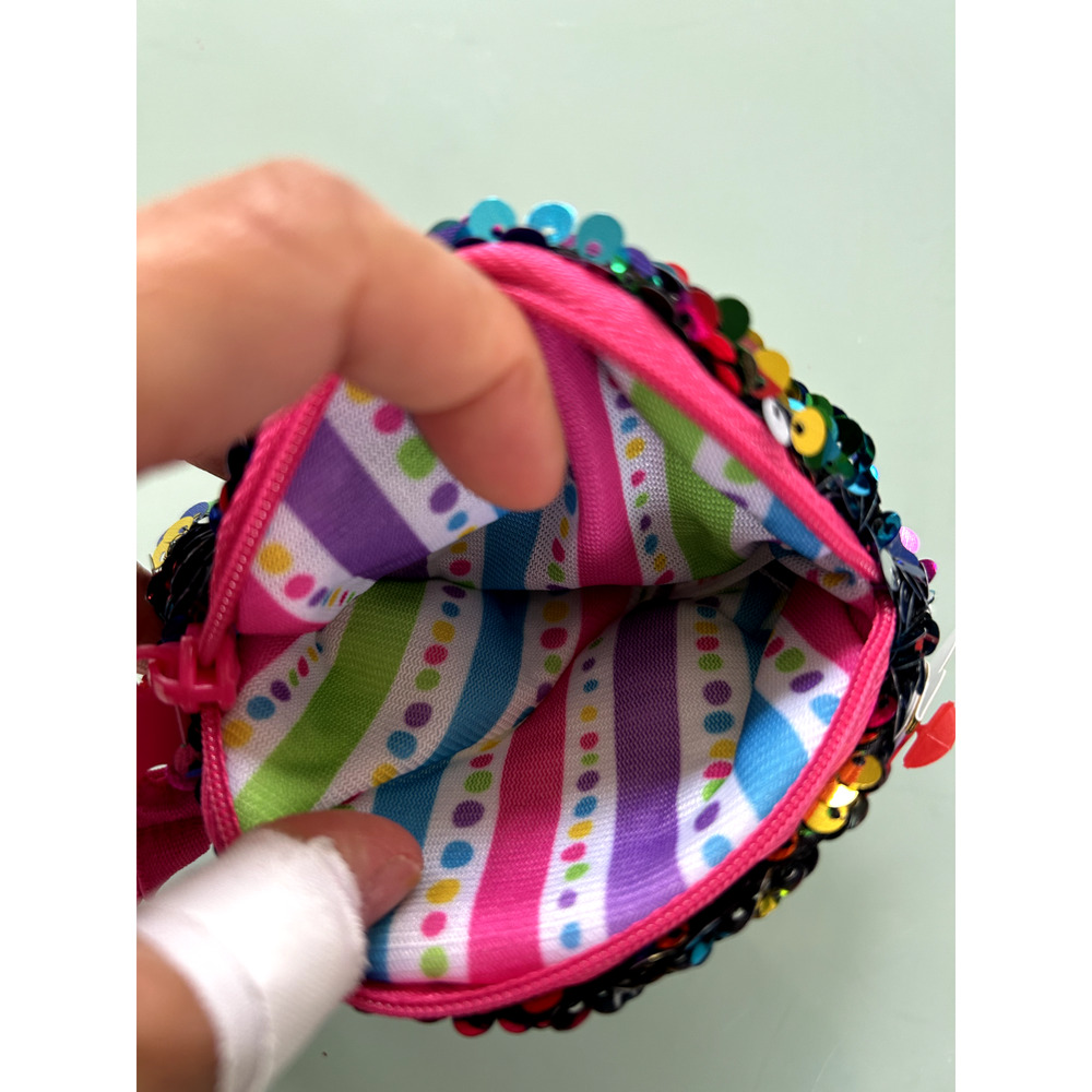 TY Beanie Babies Boos Flippables Sequin Wristlet 4.5" - Owen the Owl - Picture 4 of 4